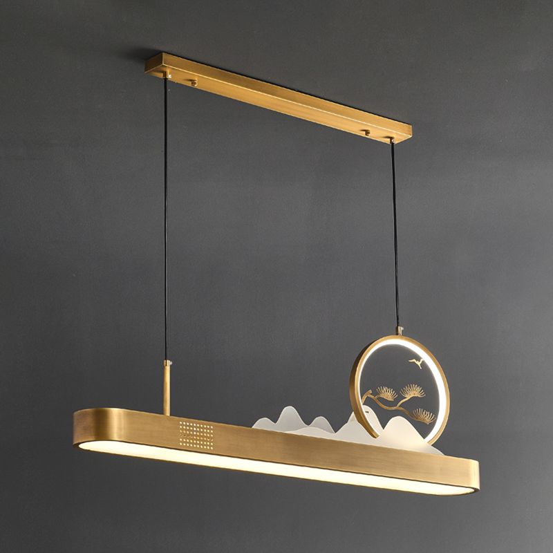 Luces LED lineales de 1 luces lineales de iluminación de la isla china para el comedor