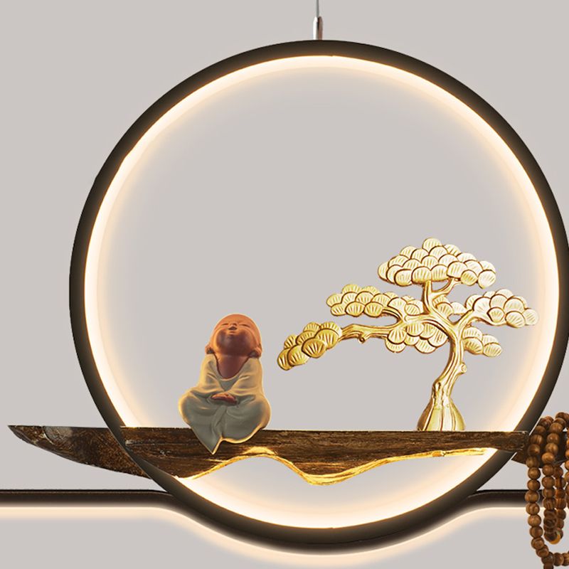 Contemporary Kitchen Pendant Lights Linear Hanging Light Fixtures Metal 2 Light