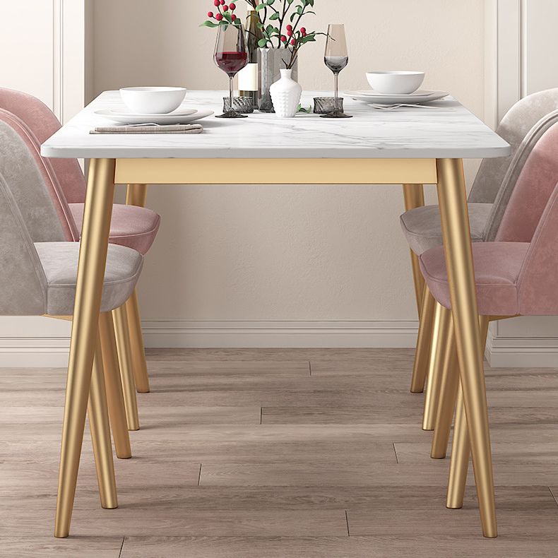 Glam Dining Room Set 1/4/5/7 Pcs Rectangle Dining Table with Upholstered Chairs