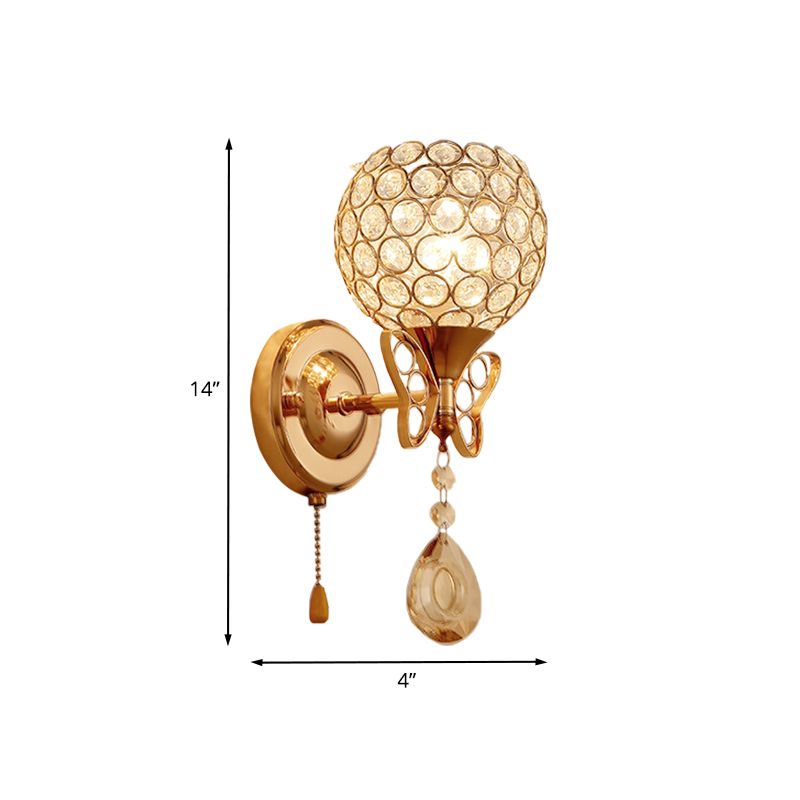 Luminaire mural intégré à cristaux mondiaux LAMPE DE MONTRE MUR MORBE MORB MORBE MODBE