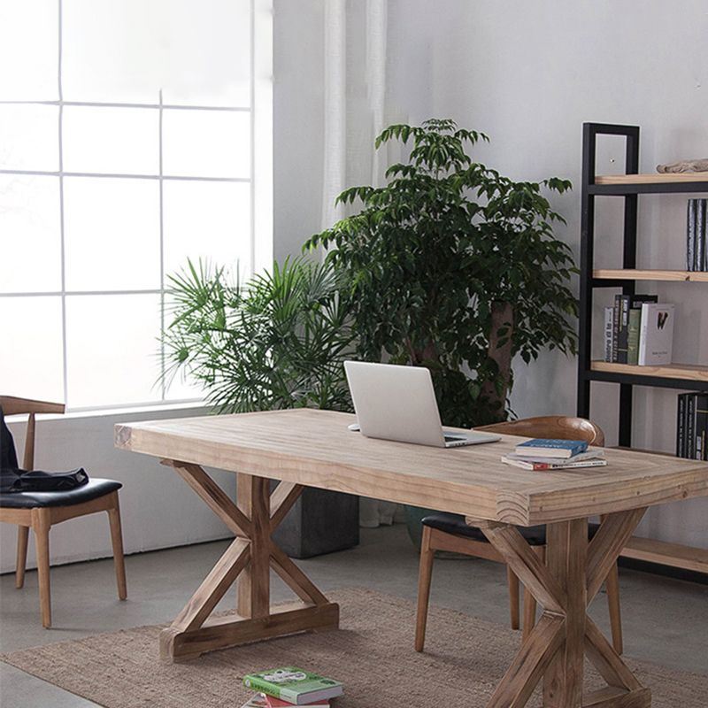 Modern Solid Wood Dining Table Set 1/2/3/5 Pieces Dining Set