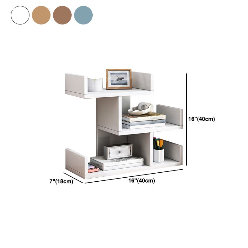 Engineered Wood Bookshelf Open Back Shelf Bookcase for Study Room