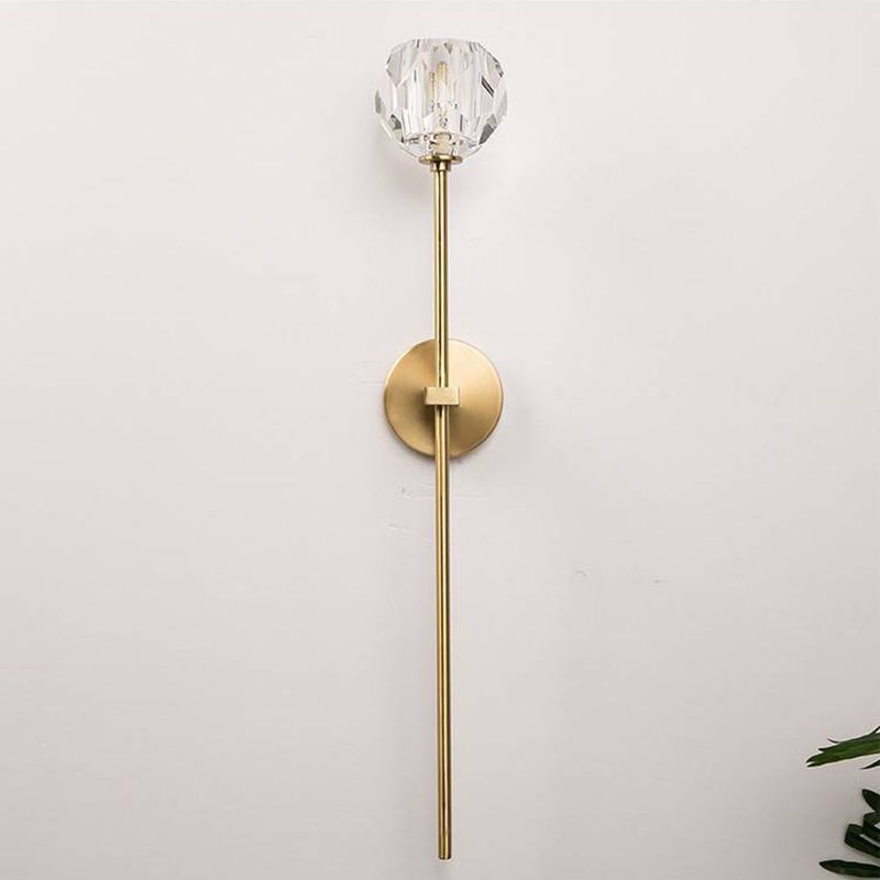 1 Licht geometrische Wandlampenleuchten moderne Metallwandmontageleuchte mit Metall-Wand