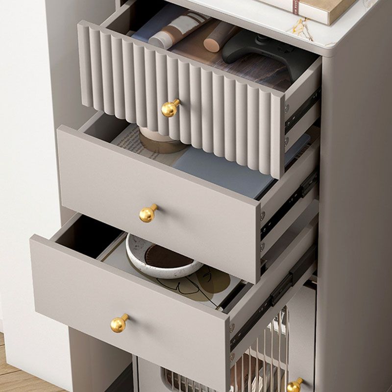 15.6-inch Width Glam Dresser Stone Storage Chest with 1/2/3 Drawers