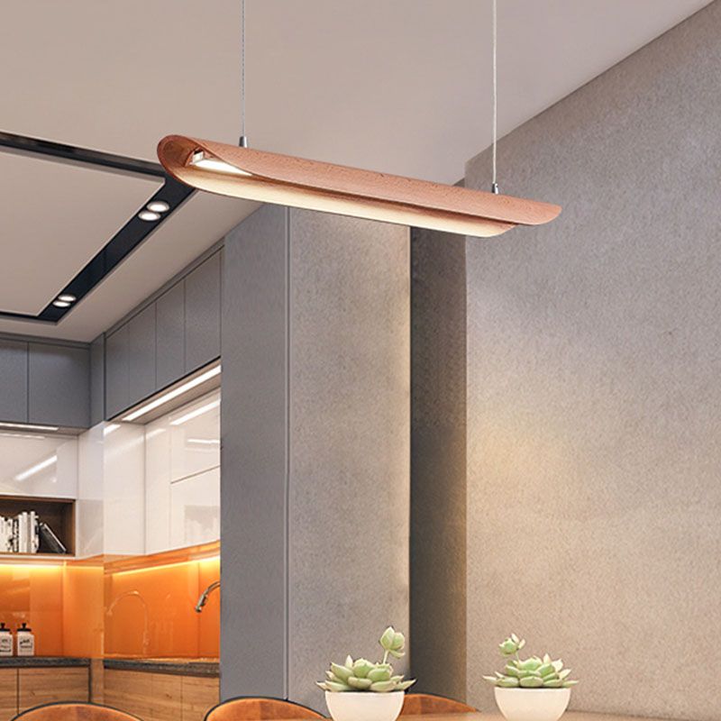 Ashwood Bar Shaped Island Lamp Nordic LED Pendant Lighting Fixture for Dining Room