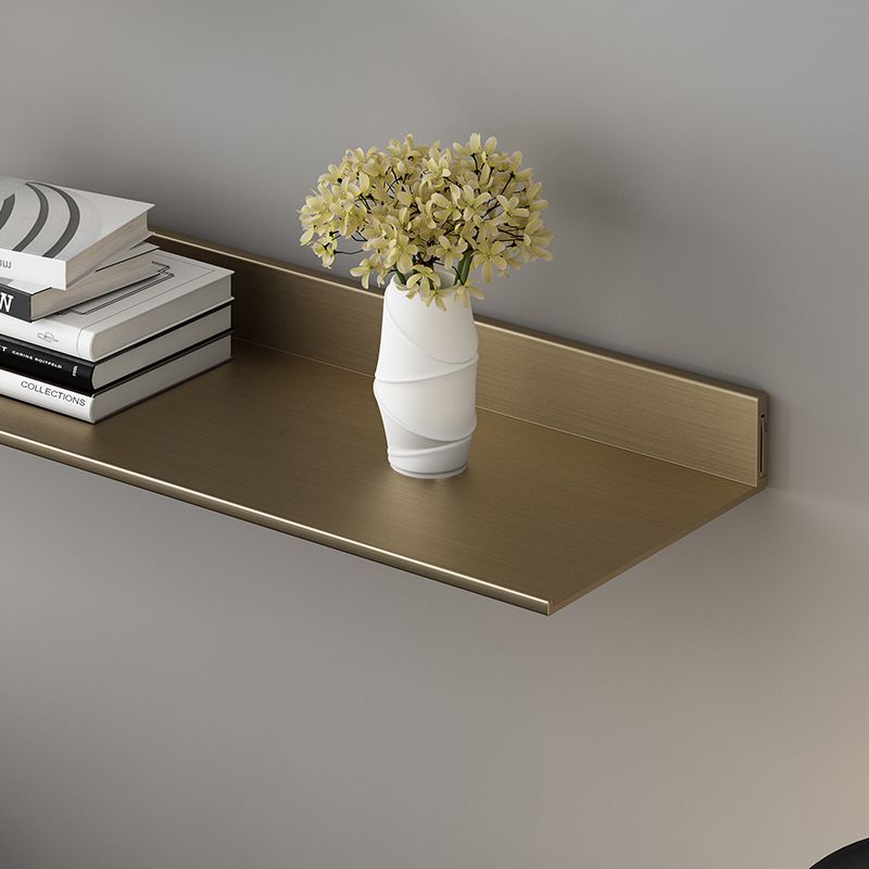 Metal Bookshelf Wall Mounted Contemporary Bookcase for Home Office