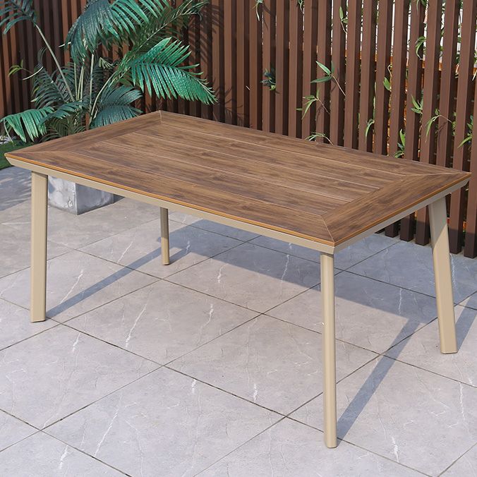 Rectangle Shape Dining Table Farmhouse Style Dining Set in Wood