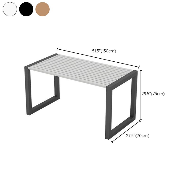 Modern 1/2/3 Pieces Rectangular Picnic Table Manufactured Wood Dining Picnic Table