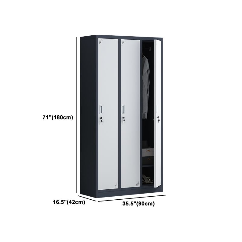 Hinged Contemporary Wardrobe Armoire Metal Wardrobe Cabinet for Home