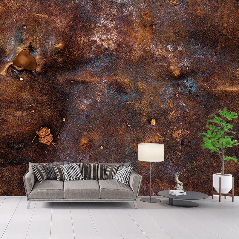 Rusty Metal Mural Wallpaper for Living Room Decor, Custom Size Available