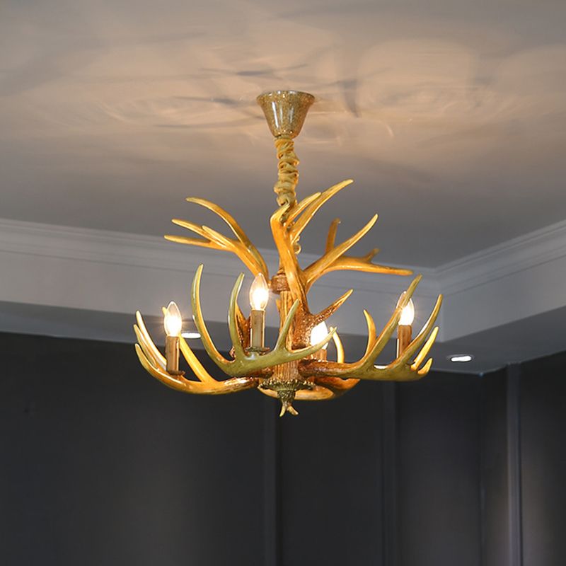 Lustre de corne fausse lustre