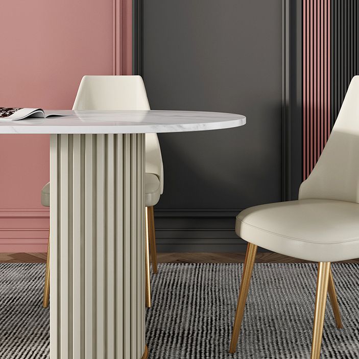 Glam Style 1/2/5/7 Pieces Dining Set Sintered Stone Dining Table for Home Use