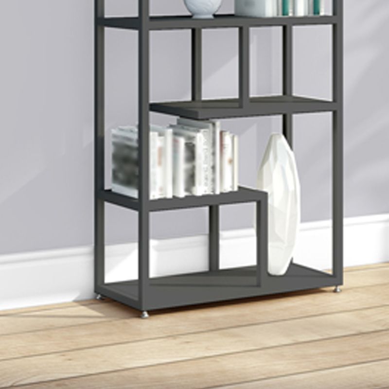 Industrial Metal Etagere Bookshelf Open Iron Bookshelf for Home Office