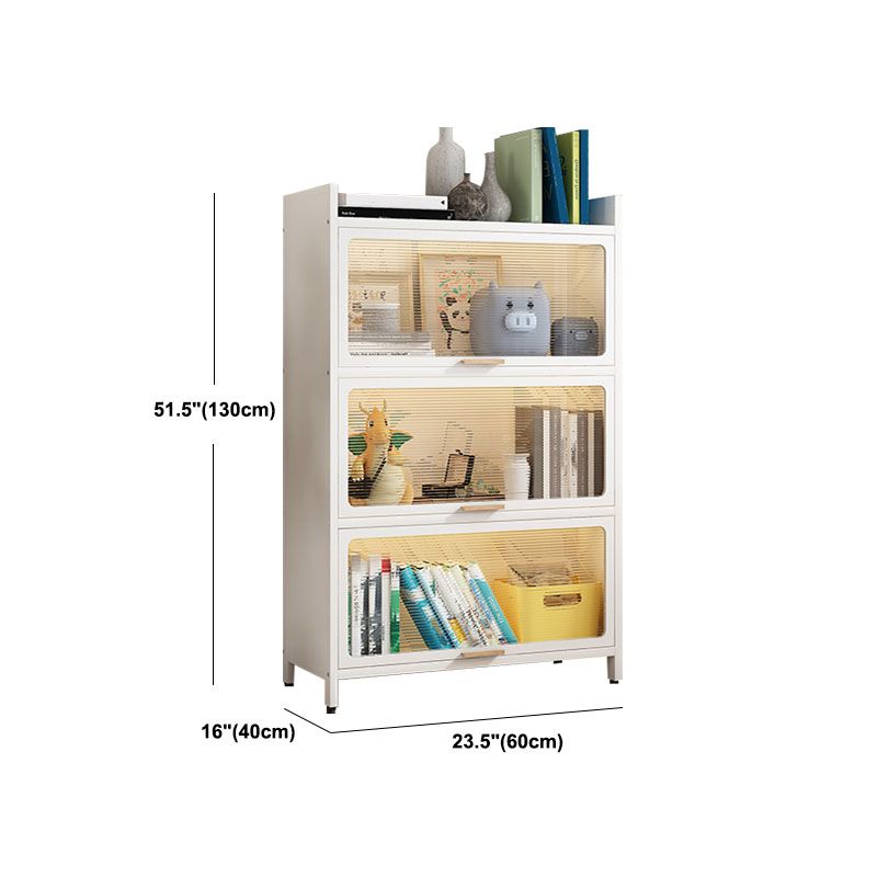 Standard Shelf Bookcase Contemporary Steel Bookcase for Study Room