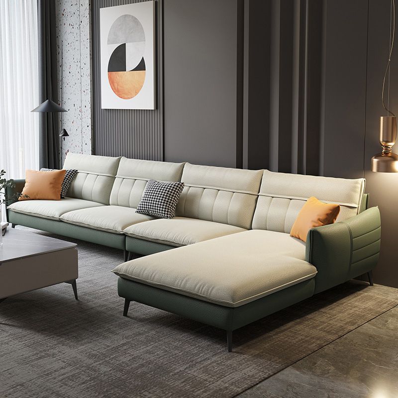 Faux Leather Removable Cushions Sofa/Sectionals with Wear-Resistant and Slipcover