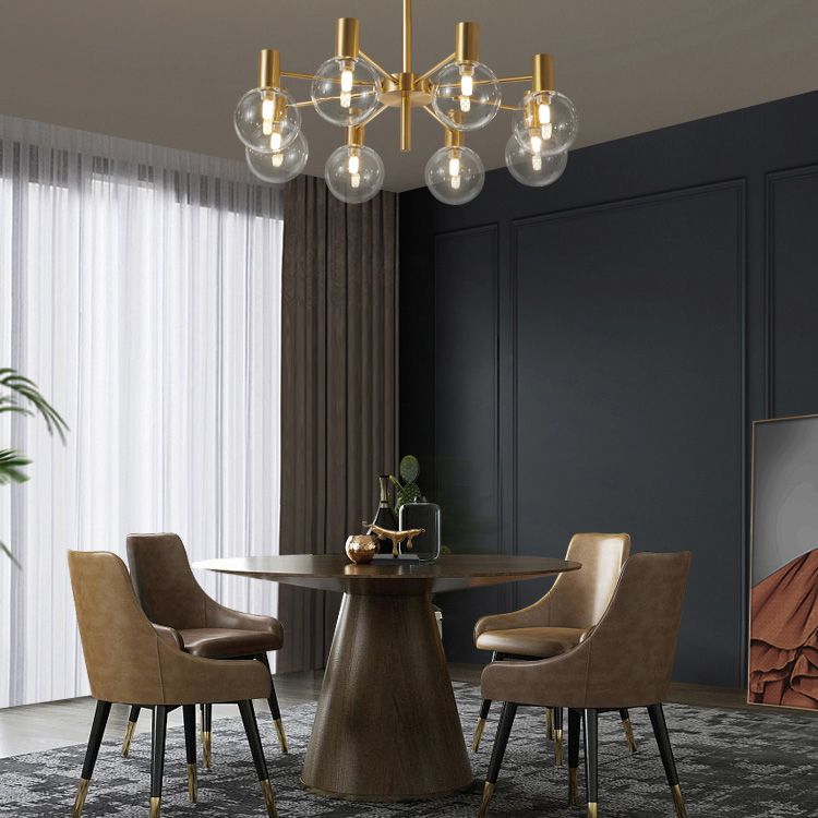 Lampadario moderno del lampadario a globo con tonalità di vetro adatto alla camera da letto del soggiorno