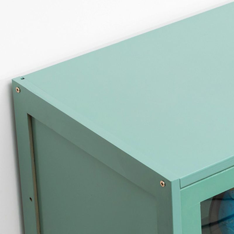 Zeitgenössischer Green Barrister Bücherregal Bambus Bücherregal für Heimbüro