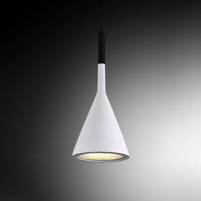 Modern Cone Pendant Light Kit Cement 1 Light Pendant Lamp