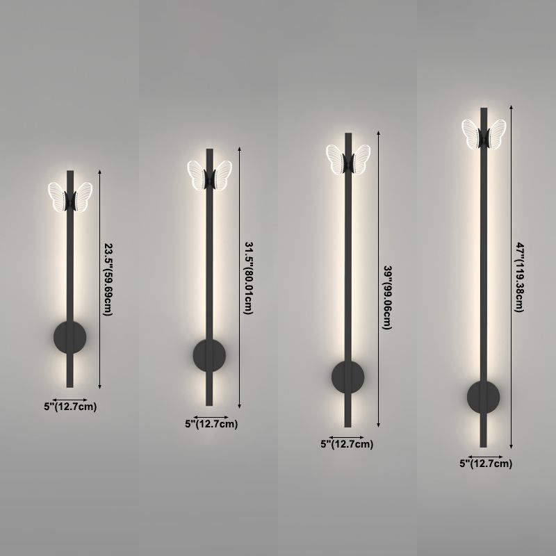 Linearer Schatten Metall Wandleuchte moderne Style 2 Lichter Wandmontage Licht