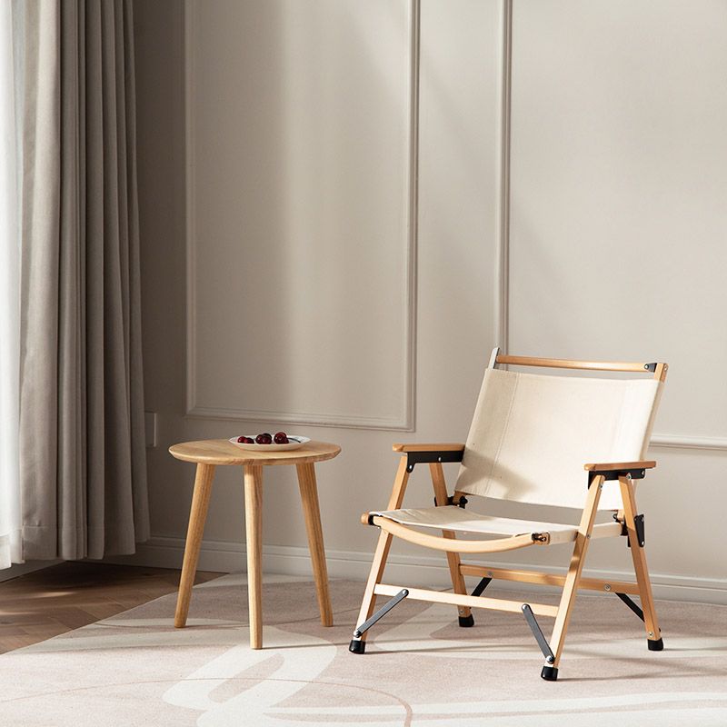 No Distressing Modern Patio Arm Chair Solid Wood Dining Armchair with Arm