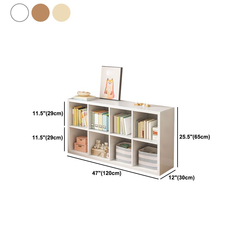 Contemporary Style Bookshelf Engineered Wood Bookcase for Home and Office