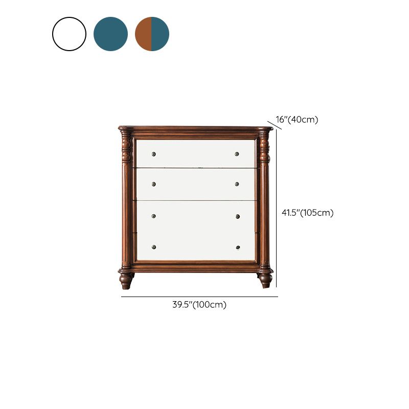 Solid Wood Lingerie Chest Traditional Horizontal Storage Chest