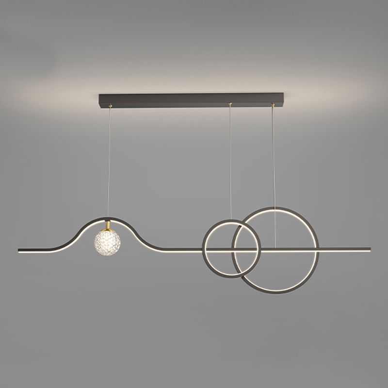 Apparecchi di illuminazione dell'isola lineare Modern Style Metal Kitchen Candant Lights
