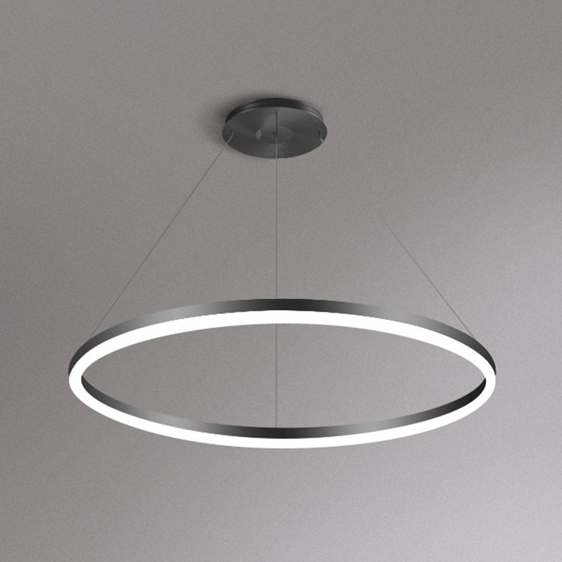 Forme de roue Chandelier Light Metal contemporain 1 Éclairage d'éclairage léger