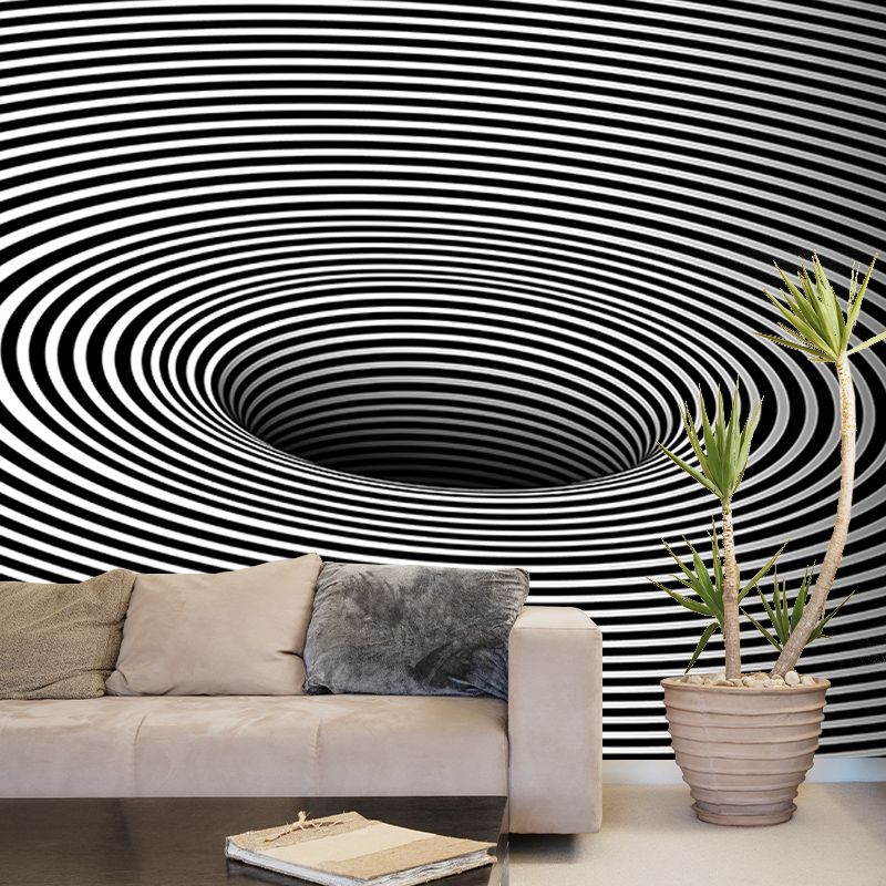 Abstract Mural Wallpaper Illustration Contemporary Stain-Proof Wall Art