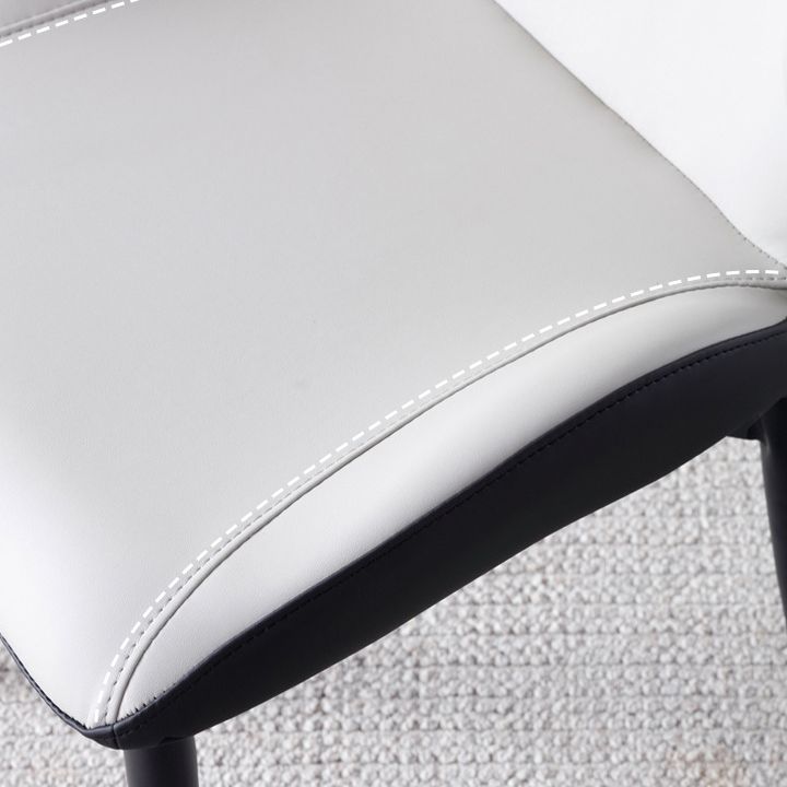 Contemporary Style Chairs Armless Chair with Metal Legs for Kitchen