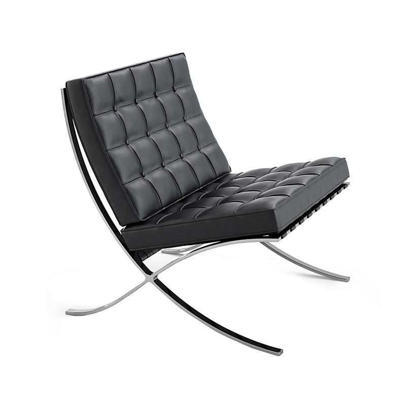 31.49" Wide Armless Chair Faux Leather Chair with Tufted Back