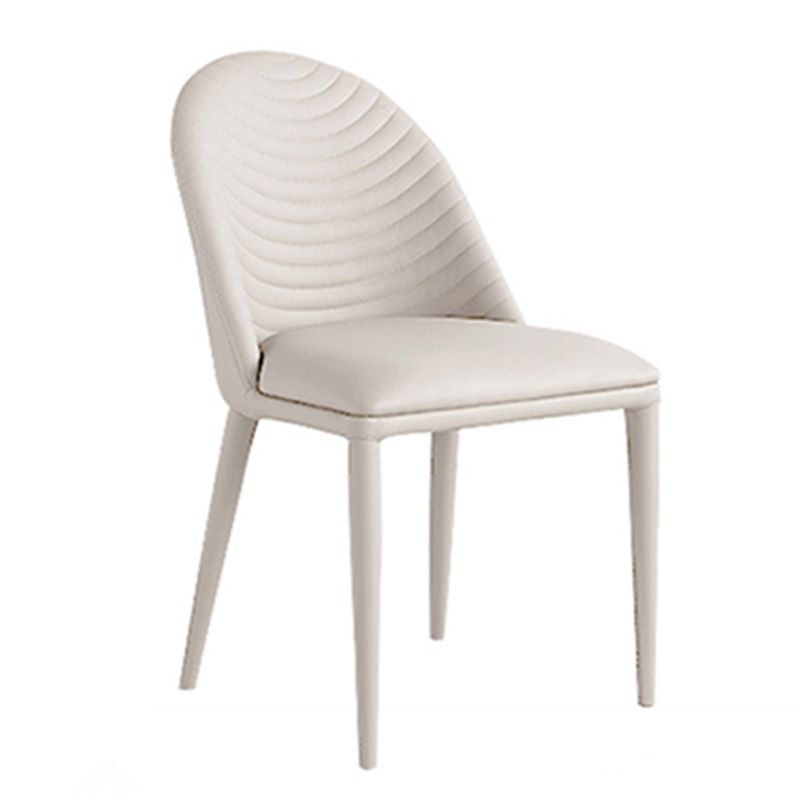 White Dining Table Set 1/4/5/7 Pieces with Acrylic Base Kitchen Furniture Set