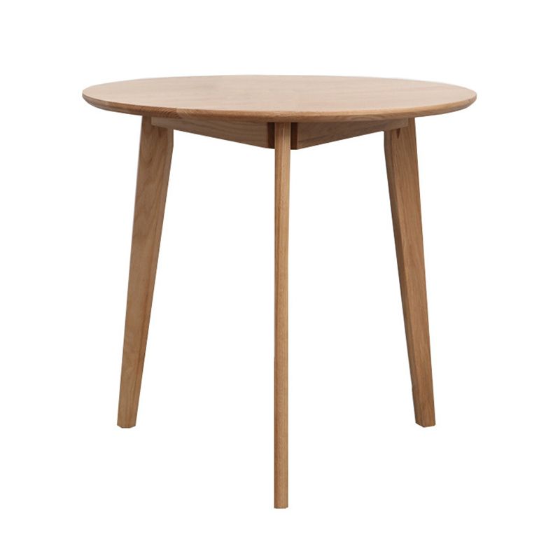 Modern Oak Wood Dining Set 1/2/3/5 Pieces Brown Dinette Set with Chairs