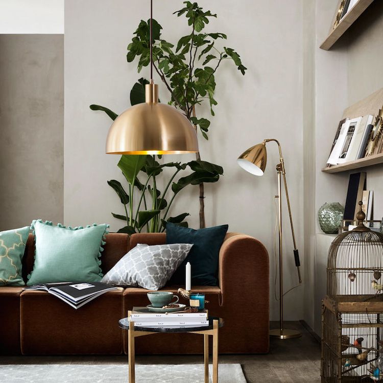 Lumière pendante en métal nordique 1 plafond suspendu au plafond pour salle à manger