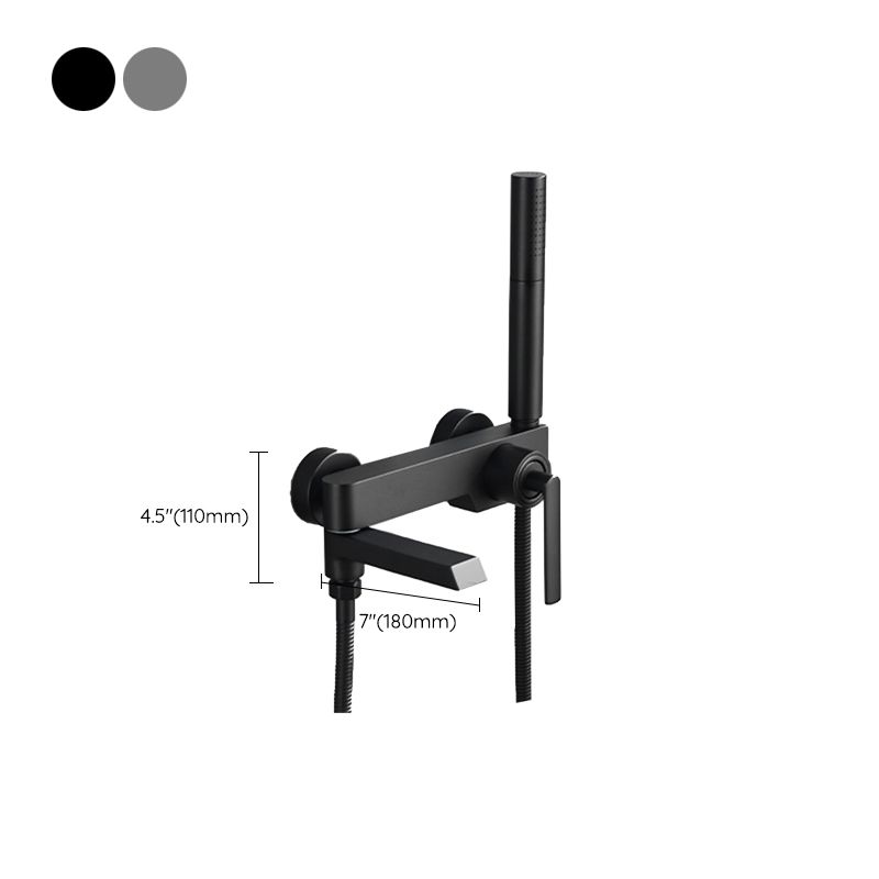 Copper Tub Spout Trim Wall Mounted Swivel Tub Spout Trim with Single Handle