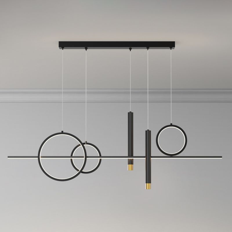 Linear Ceiling Pendant Light Modern Metal Island Pendants