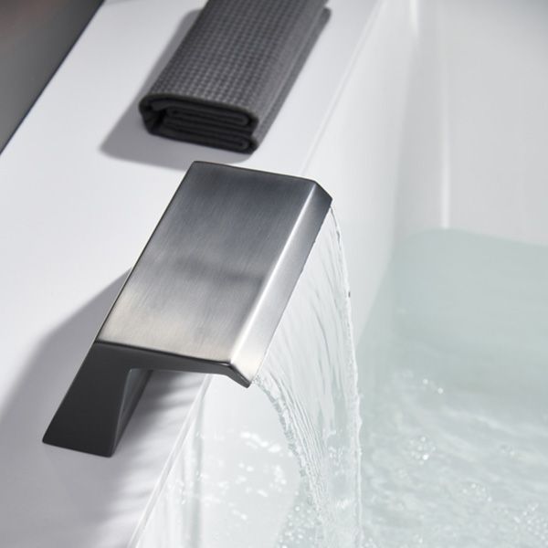 Modern Roman Bathtub Faucet Two Handle Copper Roman Tub Faucet Set