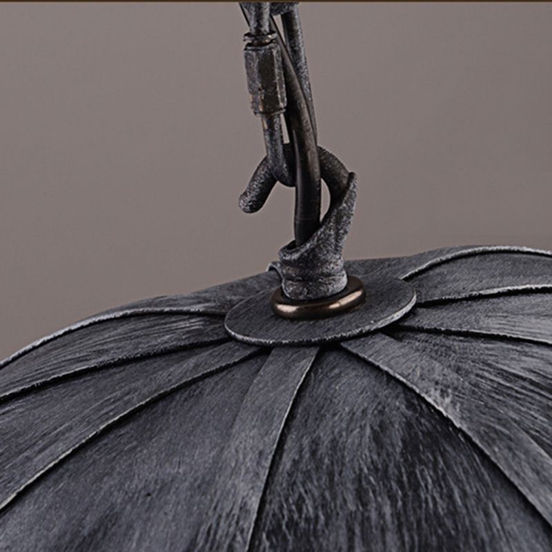 Umbrella Metal Hanging Chandelier Lamp Art Deco Bar Ceiling Pendant Chandelier