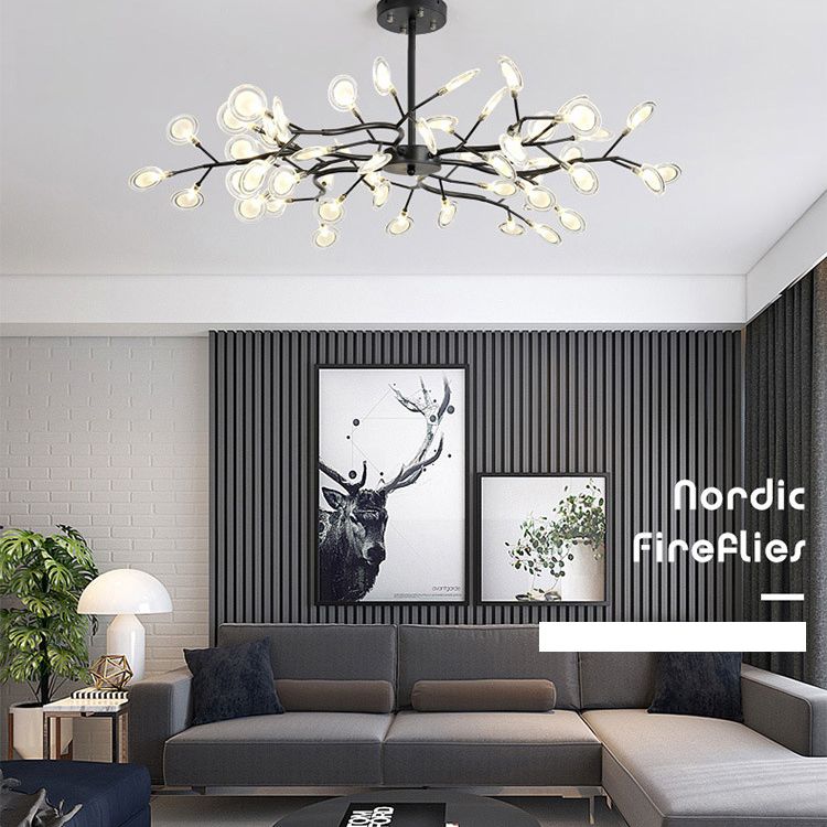 Spray Chandelier Light Fixtures Nordic Style Acrylic Pendant Light