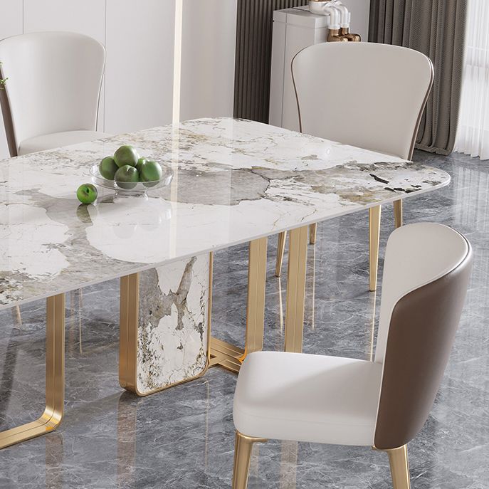 Luxury Sintered Stone Top Dining Set 1/4/5/7 Pieces Dining Table with Chairs
