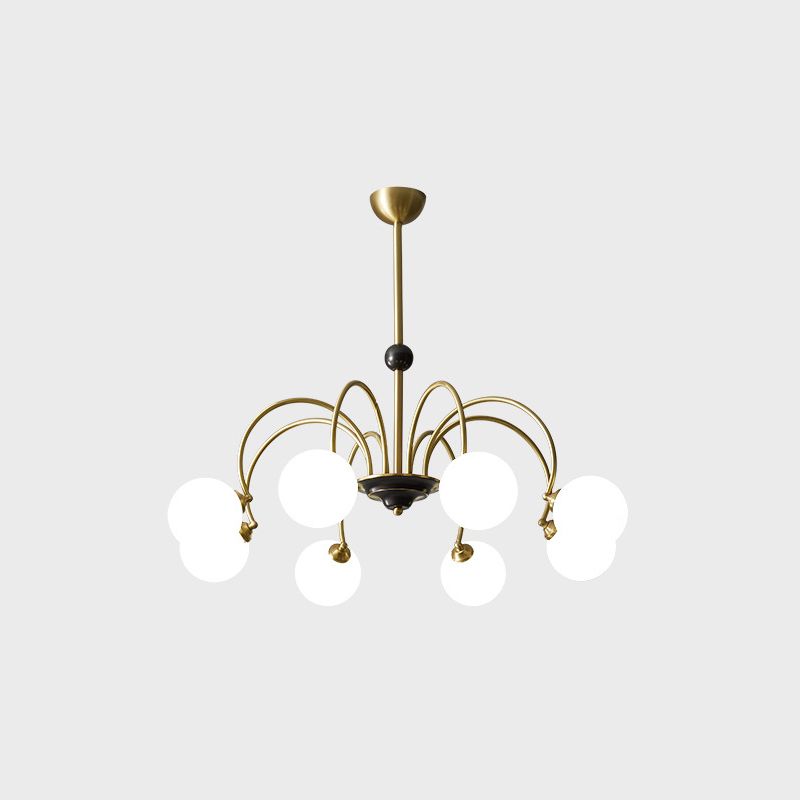 Café de lámparas de lámpara de vidrio contemporáneo Restaurante Multi colgante Luz