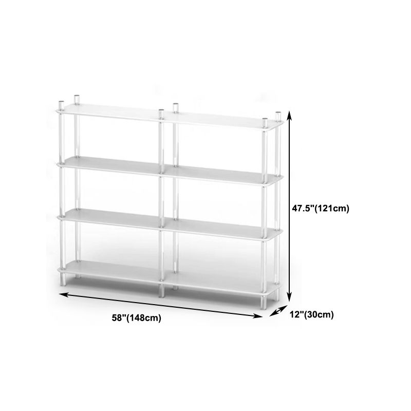 Acrylic Frame Bookshelf Open Storage Scandinavian Etagere Bookcase