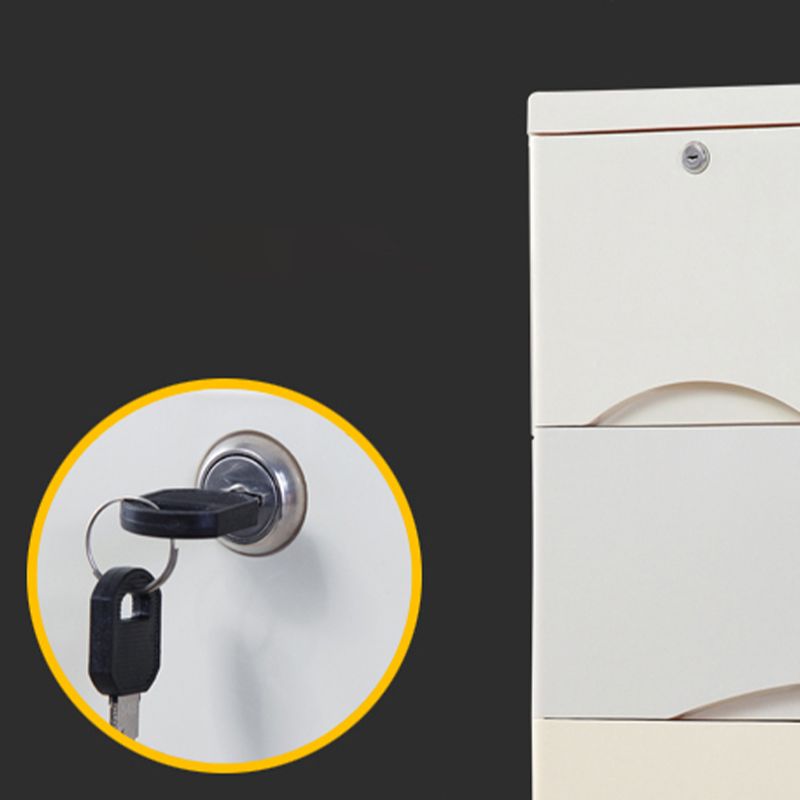 Plastic Matte Finish Storage Cabinet Contemporary Non-Hanging Armoire