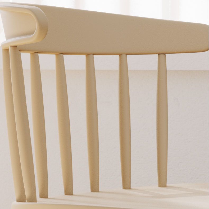 Sillas acrílicas modernas para interiores y exteriores Silla auxiliar de comedor Windsor
