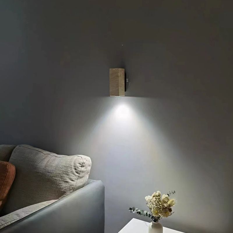 Contemporary Single Brown Wall Mounted Sconce Unique Wall Light