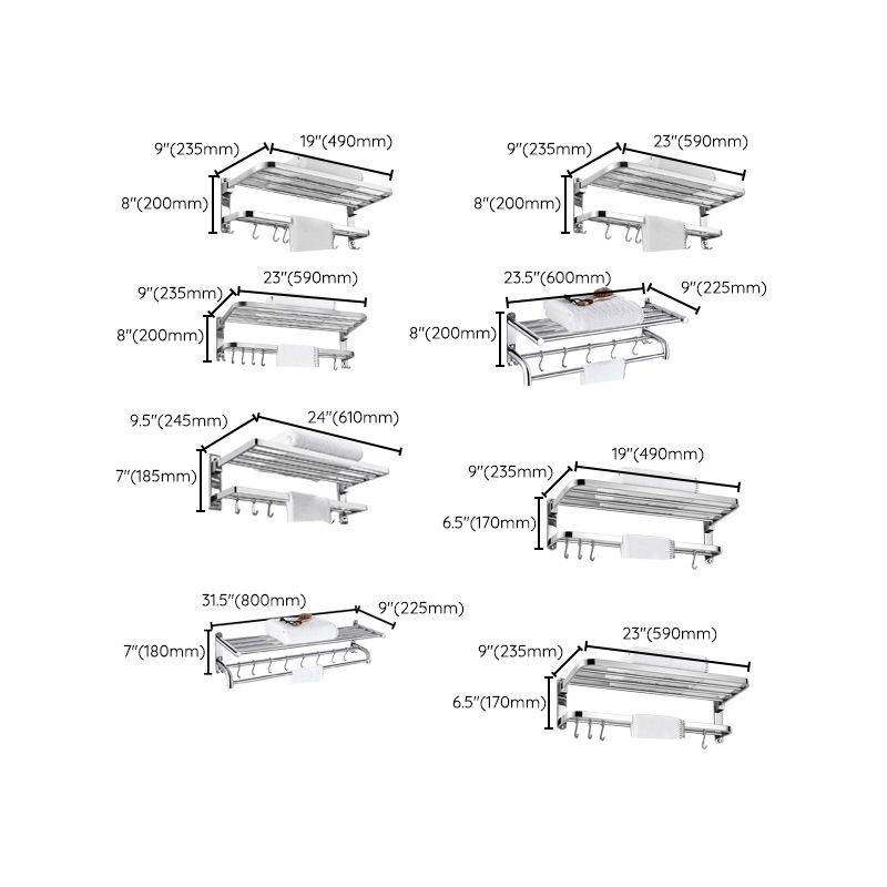 Modern Bathroom Accessory as Individualor as a Set Polished Chrome Bathroom Set