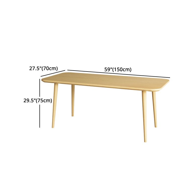 1/2/4/5/7 Pcs Pine Wood Modern Dining Set with Rectangle Table Dinette Set