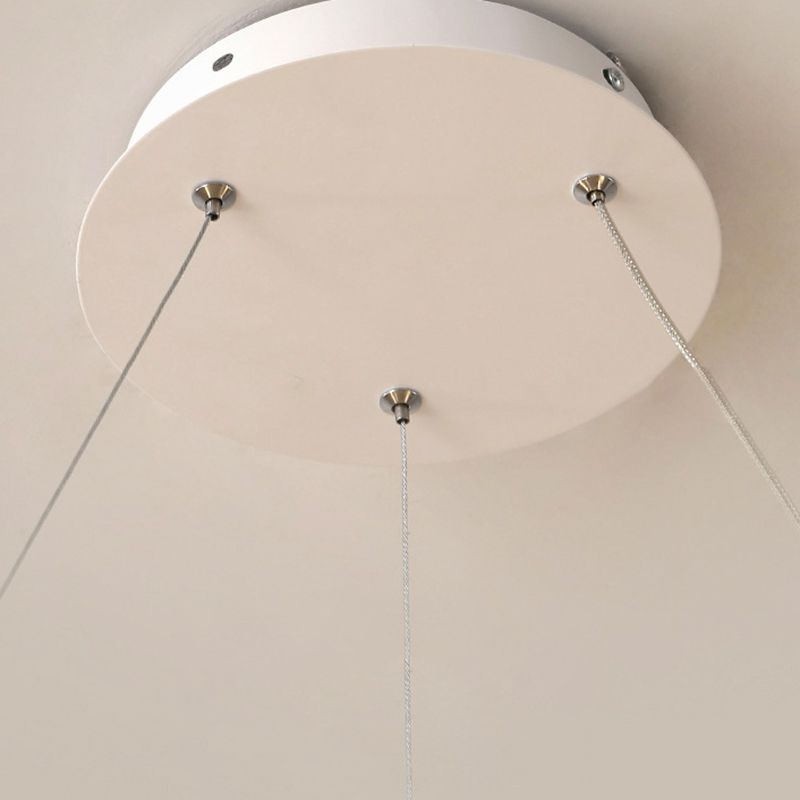 Contemporary Wave Chandelier Lights Metal 1 Light Chandelier Pendant Light