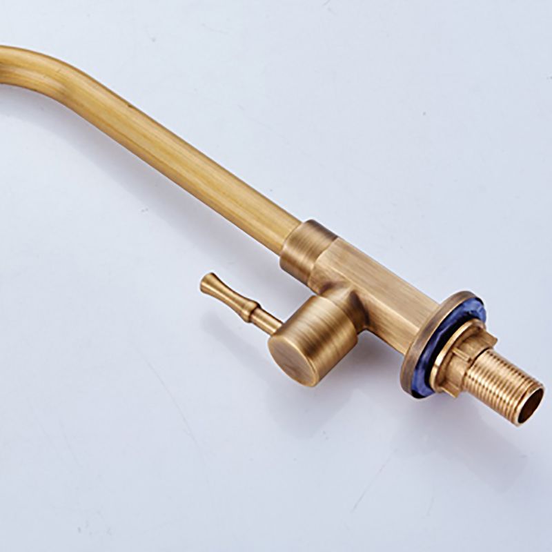 Traditional Kitchen Faucet Brass Gooseneck Gold Standard Kitchen Faucets Single Handle