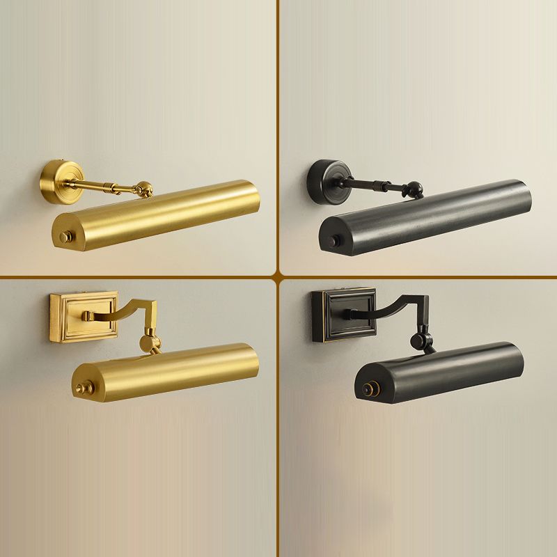 Modern Simple Copper Makeup Mirror Lamp Bathroom Nordic Mirror Light Fixture